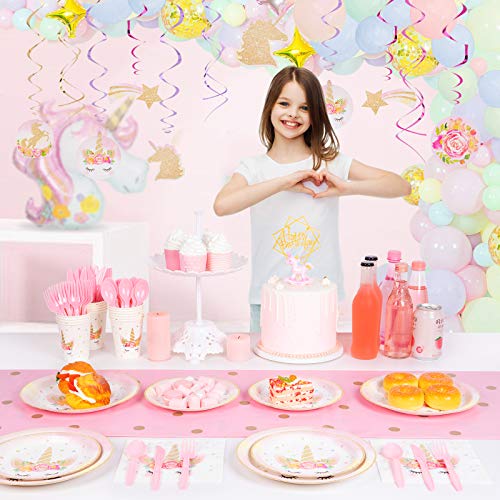 Decorlife FTL-QDA183 Unicorn Plates And Napkins Set Serves 16 thumb #5