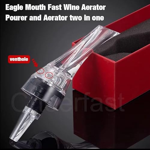 Aireador y Vertedor de Vino Antigoteo – Decantador Instantáneo con Diseño de Águila para Mejor Sabor y Aroma – Accesorio Premium para Amantes del Vino, Fácil de Usar y Limpiar – Regalo Elegante - imagen 4