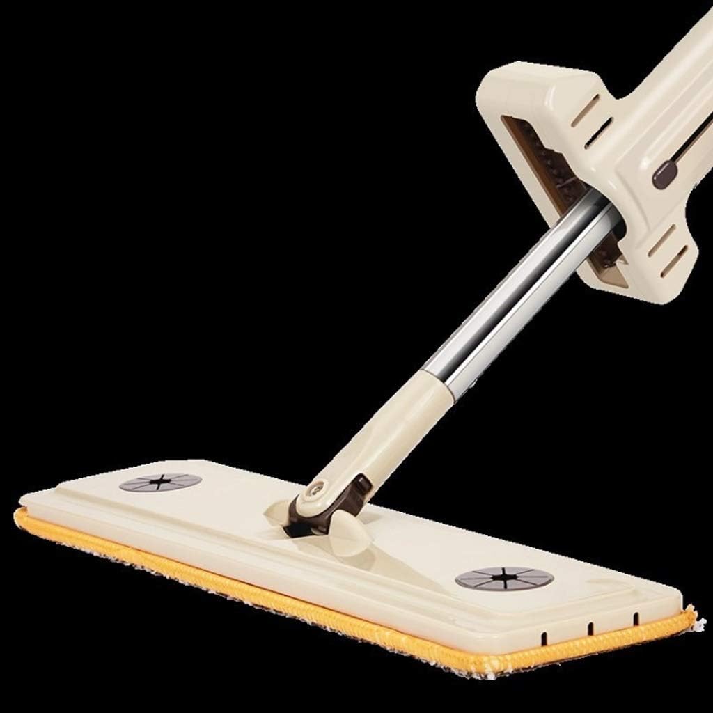 モップバケツ、 回転式モップ、ステンレススチール、回転ハンドル、360度回転式ダストフラット、マイクロファイバー生地、効率的な床掃除