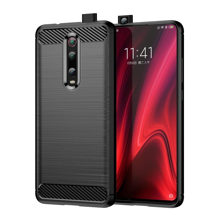 Image of Carbon Fibre Back Case Cover for Mi Redmi K20 / K20 Pro (Black)