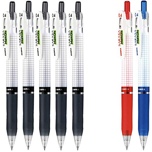 Bolígrafos Zebra Sarasa Mark on tinta gel 0.4mm 7 unidades miniatura 1