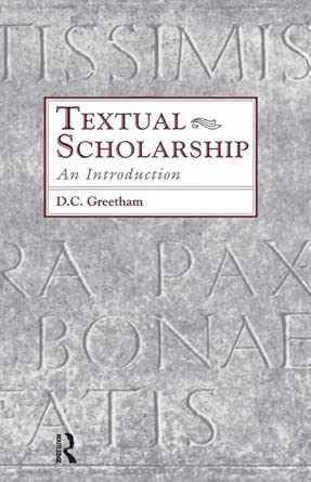 Textual Scholarship: An Introduction Textual Scholarship: An Introduction book cover