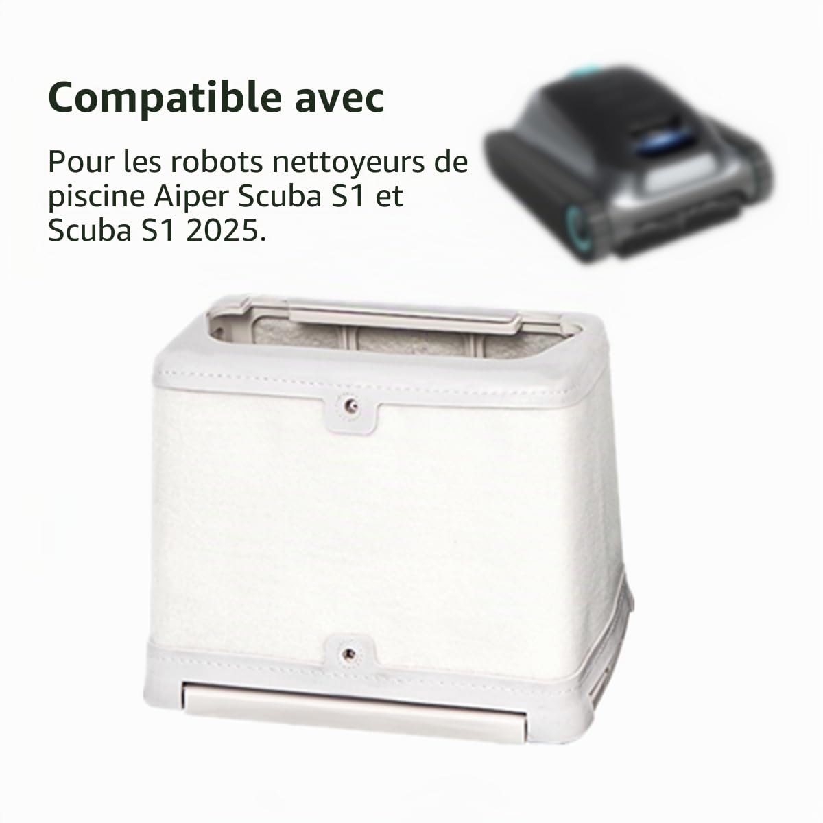 YanBan Panier Filtrant Double Couche Ultra-Fin Compatible avec Aiper Scuba S1 Le Robot de Piscine