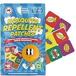 Mosquito Patches - Pack of 48, DEET-Free Mosquito Repellent for Kids, Long-Lasting Protection, Safe Alternative to Spray, Holiday Essentials for Kids, Perfect for Indoor & Outdoor Use - Boys Patches