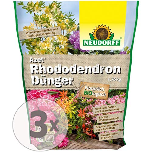 Gardopia Sparpaket: Neudorff Azet Rhododendron Dünger 3 x 1,75Kg