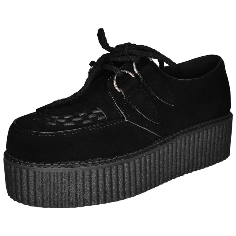 LoudLookLadies Double Platform Creepers Trainers Womens Goth Punk Pumps Shoes Size 3-8