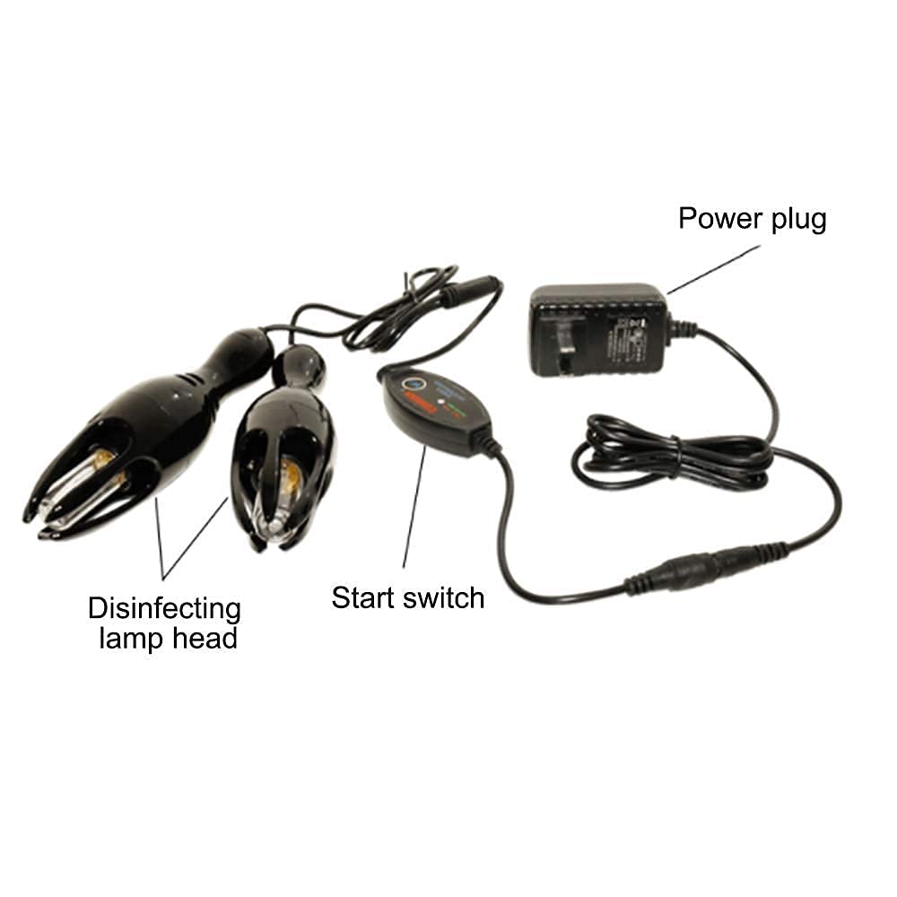 Asciuga Scarpe Scalda Scarponi Elettrico, scalda Scarpe per Guanti, con Timer Automatico (15 Minuti) Deodorante e Asciugatura con Deodorante all'ozono prevengono odori e batteri