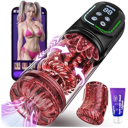 EINSEO Male Masturbator Penis Pump, AI Powered Pocket Pussy Male Sex Toys