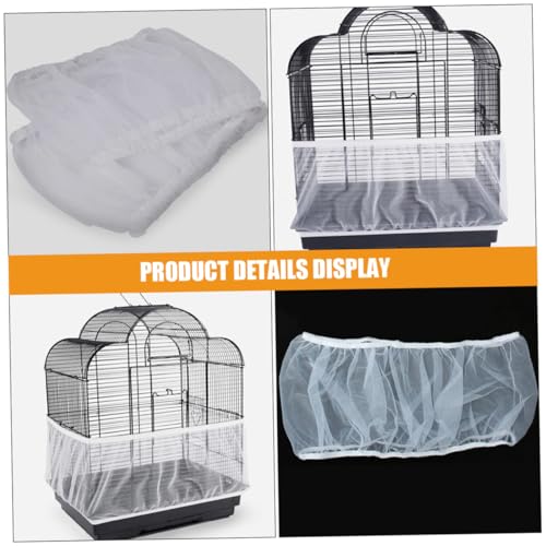 ERINGOGO Capa protetora para gaiola de periquito, acessórios para gaiola de pássaros, rede de gaiola