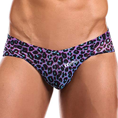 Sexy Mens Leopard Bikini Underpants Micro Pouch Low Waist Sheer Brief Underwear