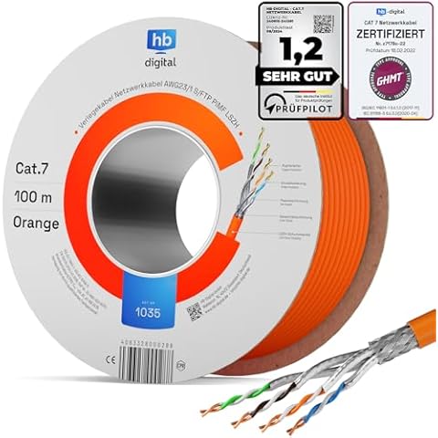 Câble Ethernet HB-DIGITAL CAT 7 Cover