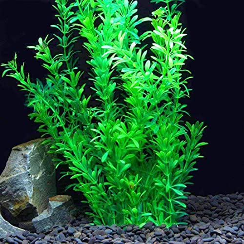 Image of Aquarium Decorations Plastic Plants 24 inch Large Artificial Fish Tank Plant Ornament for Fish
