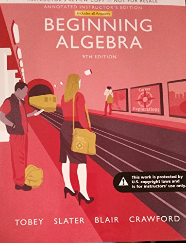 Beginning Algebra 0134189566 Book Cover