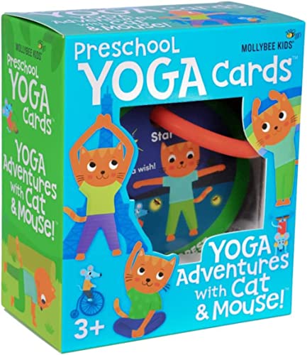 MOLLYBEE KIDS Preschool Yoga Cards for Kids, Set of 40 Poses and Activities, Beginner Yoga for Kids, Gifts for Ages 3+ - Image 3