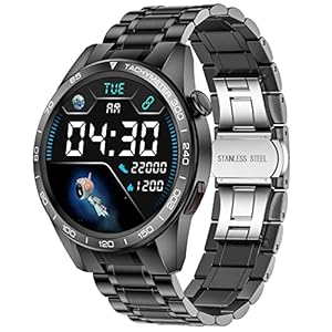 Smartwatch Herren mit Bluetooth-Anruf,1.32″ HD Voll-Touchscreen Fitnessuhr mit Herzfrequenz Schlaf Monitor 10 Sportmodi, IP67 Wasserdicht Schrittzähler Armbanduhr Männer für Android iOS