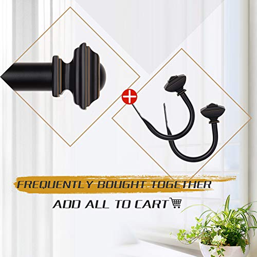 image for KAMANINA Decorative Curtain Drapery Holdbacks, Window Curtain Holdback