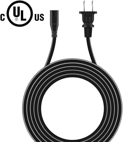 Miniatura 2 de CJP-Geek Cable adaptador de corriente alterna de 6 pies con certificación UL compatible con Gourmia GMF1200 portátil para 6 latas Mini refrigerador