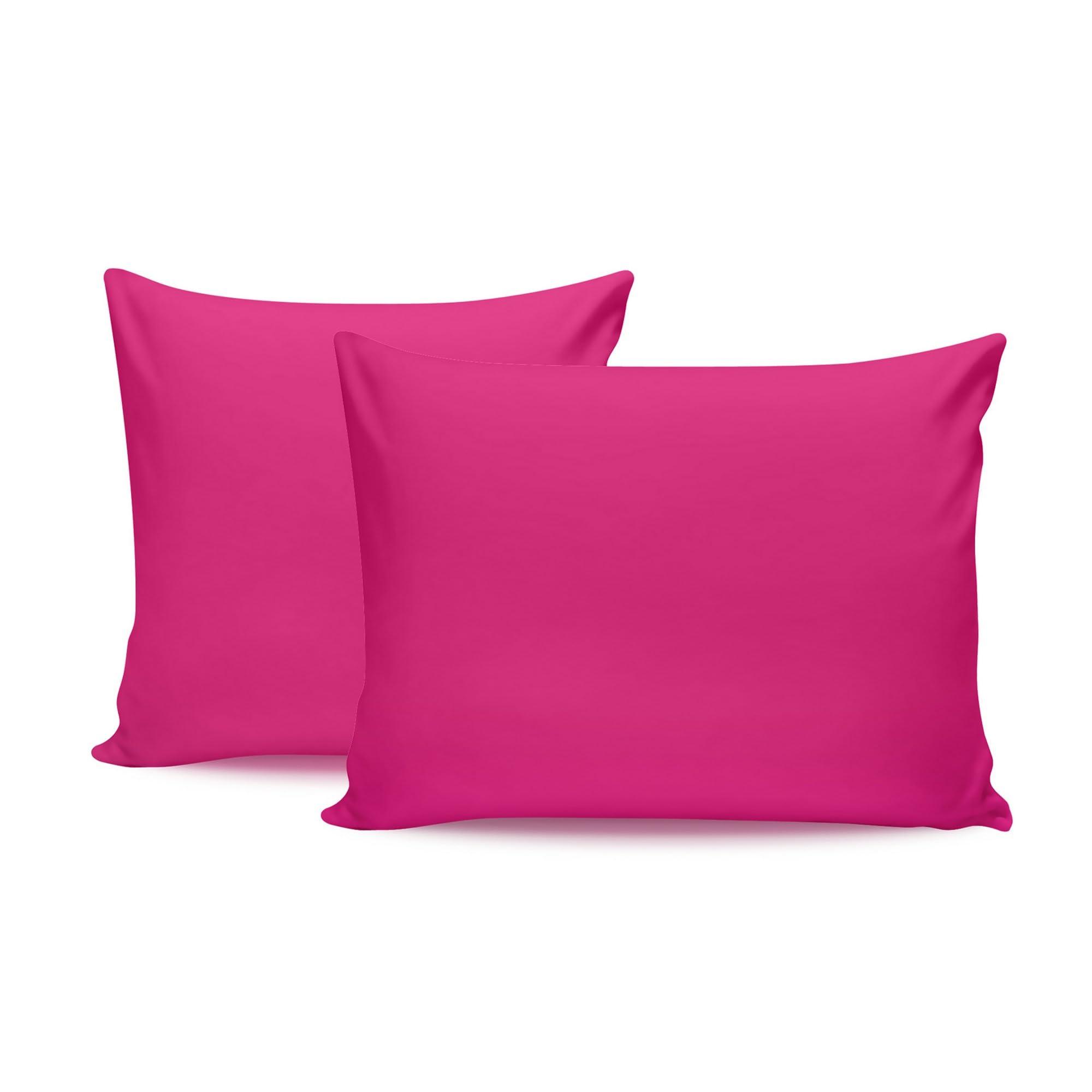 Nuit Des Rêves Dusty Pink Soft Cotton Pillowcase Set (2 Pieces), Dusty Rose, 80 X 80 Cm, 100% Cotton Ranforce, 155 Thread Count | Envelope Closure, Machine Washable At 30°C