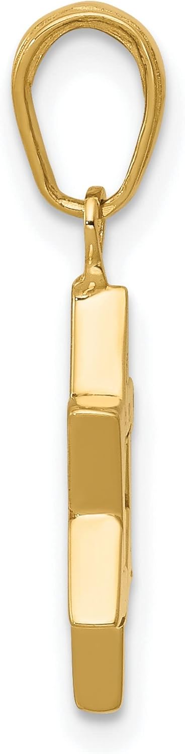 10k Yellow Gold Star of David Pendant with Interlocking Triangle Design, Symbolic Jewish Faith Jewelry for Men and Women, Spiritual Gold Necklace for Everyday Religious Wear and Cultural Identity - Image 2