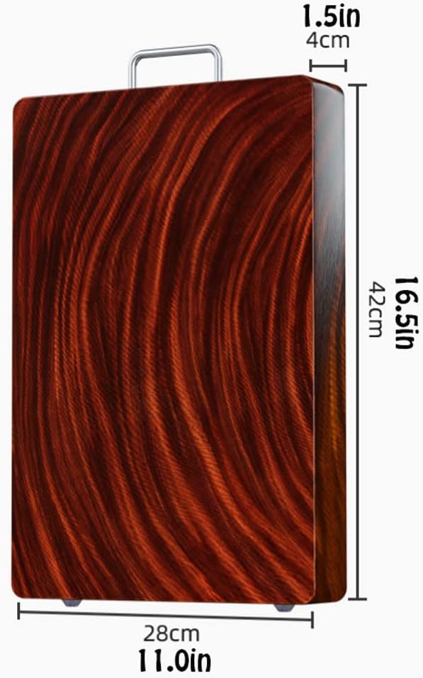 Cutting Board Durable Wooden Cutting Board with Handles for Kitchen - Ideal for Meat and Vegetable Preparation