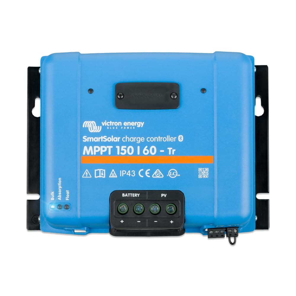 Victron Energy SmartSolar MPPT Tr 150V 60 amp 12/​24/​36/​48-​Volt Regolatore di Carica Solare (Bluetooth)
