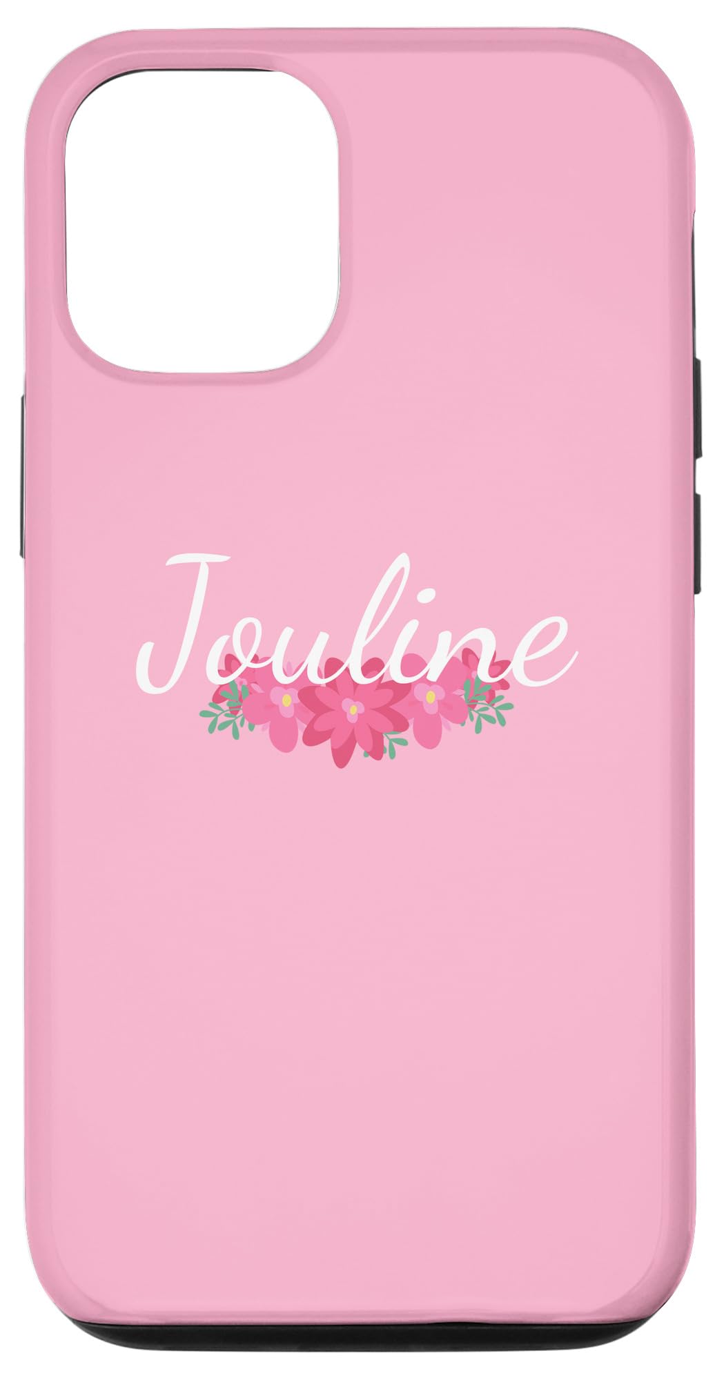 iPhone 13 Jouline - Custom Floral Phone Cover Pink Personalized Case