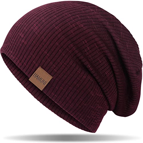HAMUNI Mütze Damen Slouch Beanie Mütze Herren Elastisch Weich Bequem...