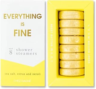 Shower Steamers Aromatherapy Set (8) – Vegan, Cruelty-Free, Made in USA – Paraben, Sulfate & Phthalate-Free – Variety Scent Choices – Unique Gift Set (Everything is Fine - Sea Salt, Citrus + Neroli)
