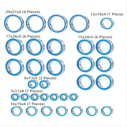 Kit Roulements Billes X-MAXX 1/5 pour Session Tout Terrain - 6