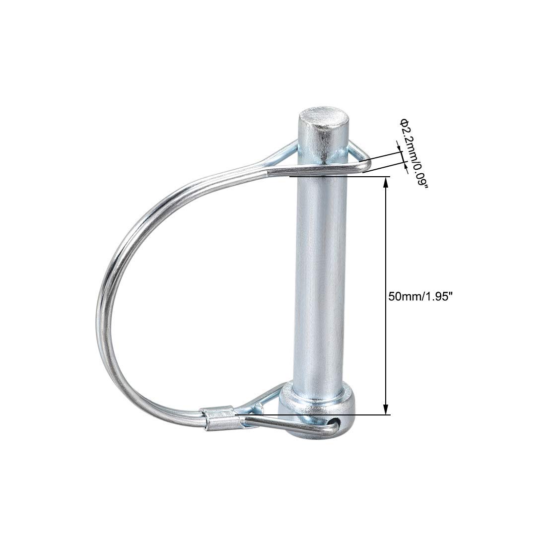 10 Perno Di Bloccaggio M8x60 - Perno A D Zincato Per Agricoltura, Rimorchi, Giardinaggio - Foto 11