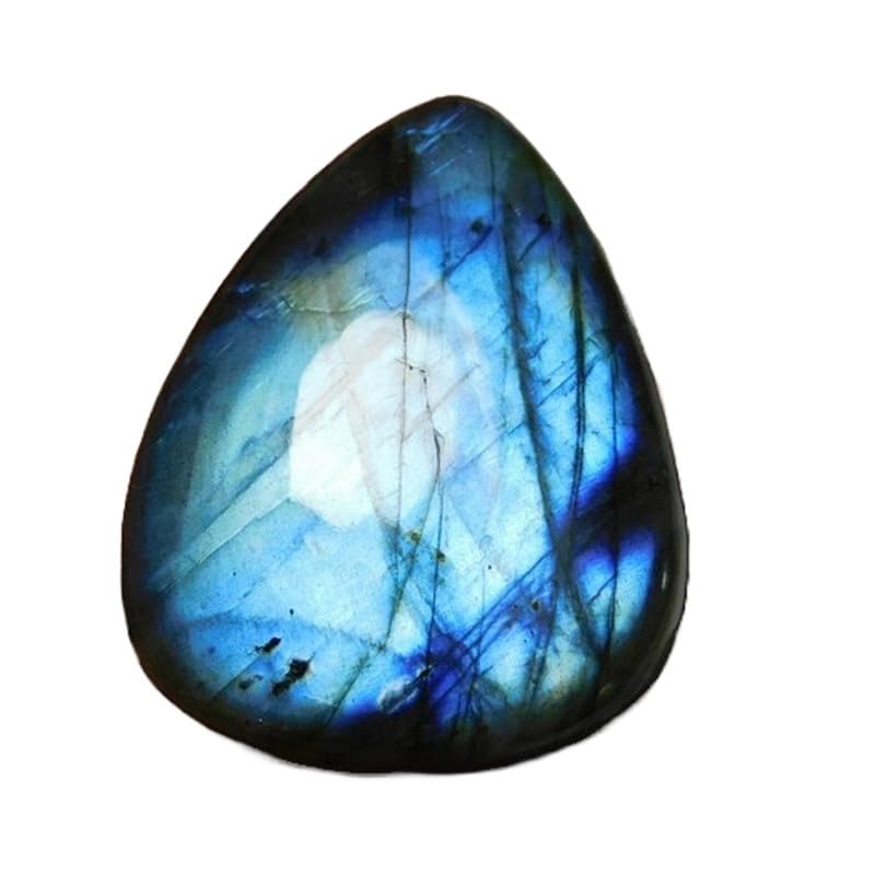 Labradorite naturelle poire cabochon 28x22mm pierre gemme en vrac fabrication bijoux