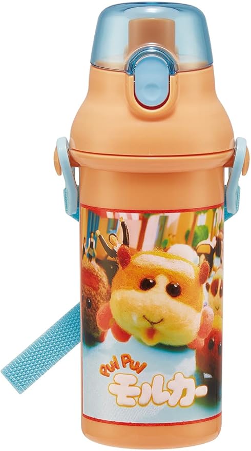 Amazon Co Jp スケーター 子供用 プラスチック 水筒 480ml 銀イオン Ag 抗菌 Puipui モルカーpsb5sanag A ホーム キッチン