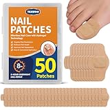 TEAWOO 50Pcs Fungal Nail Patches for Toenails, Toenail Fungus Treatment Extra Strength, 8-Hour Overnight Nail Repair Patches for Damaged Nails, Healthy Nail Care Solution
