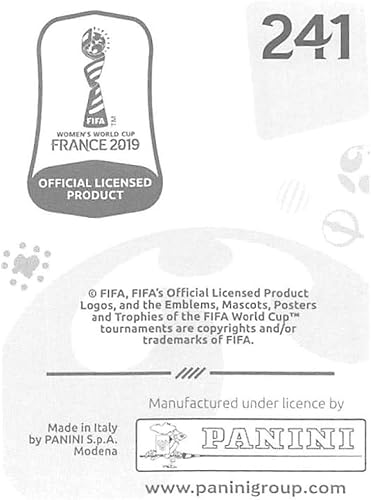 Miniatura 2 de 2019 Panini FIFA Women's World Cup France Album Stickers (Individual Sticker Only) Soccer #241 Jadyn Matthews Jamaica 2 Inch by 2 12 Inch