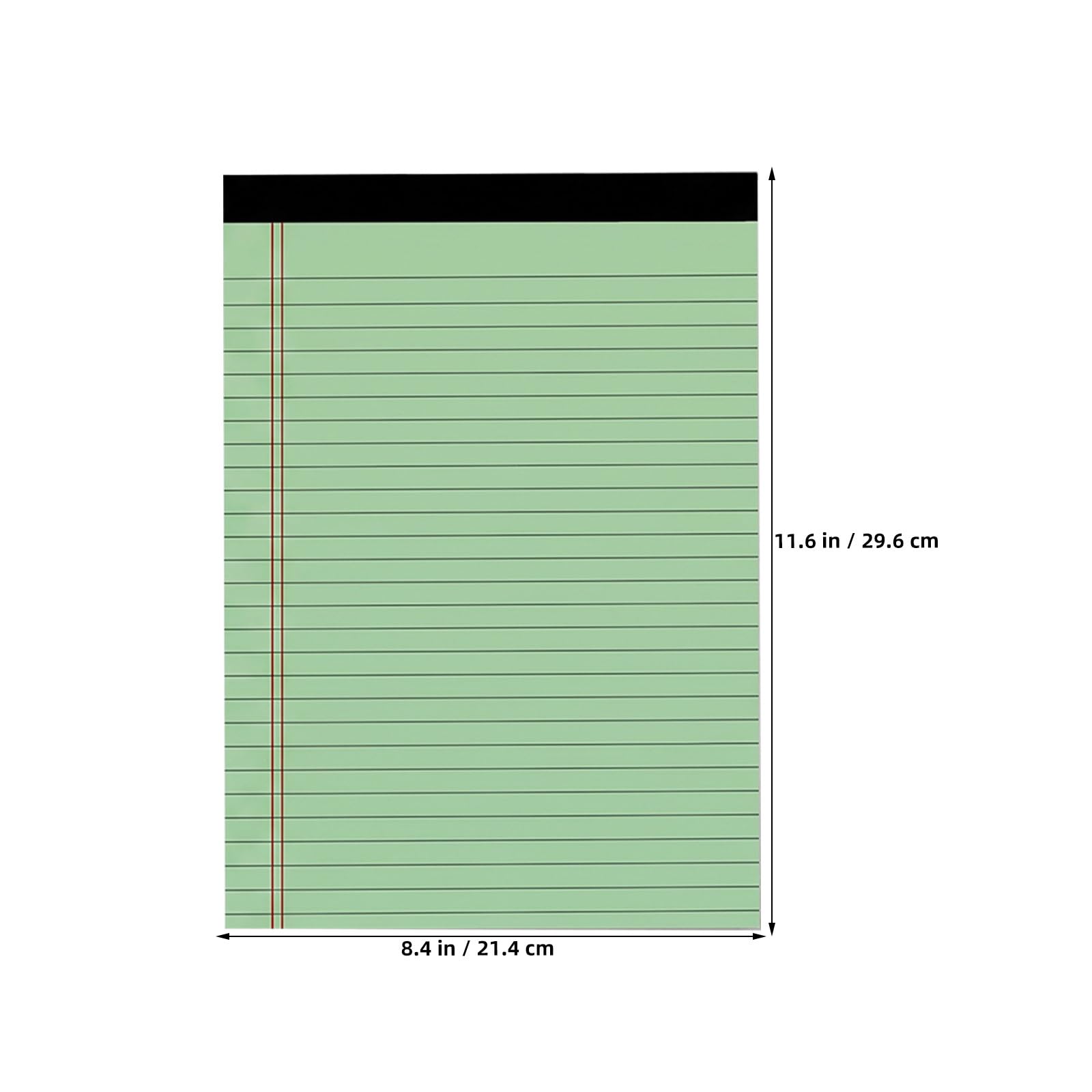 Toddmomy Lot de 5 blocs-notes colorés, format légal, cahier à lignes