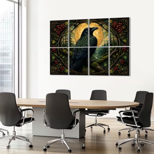 8 Paneles Acústicos Artísticos para Halloween Pack de 8 Sabana de Poliester Multicolor 48"x32" miniatura 7