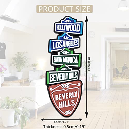 Kozoren Hollywood Rubber Fridge Magnet Beverly Hills Los Angeles Santa Monica Usa Landmarks Tourist Travel Souvenir #TOP1