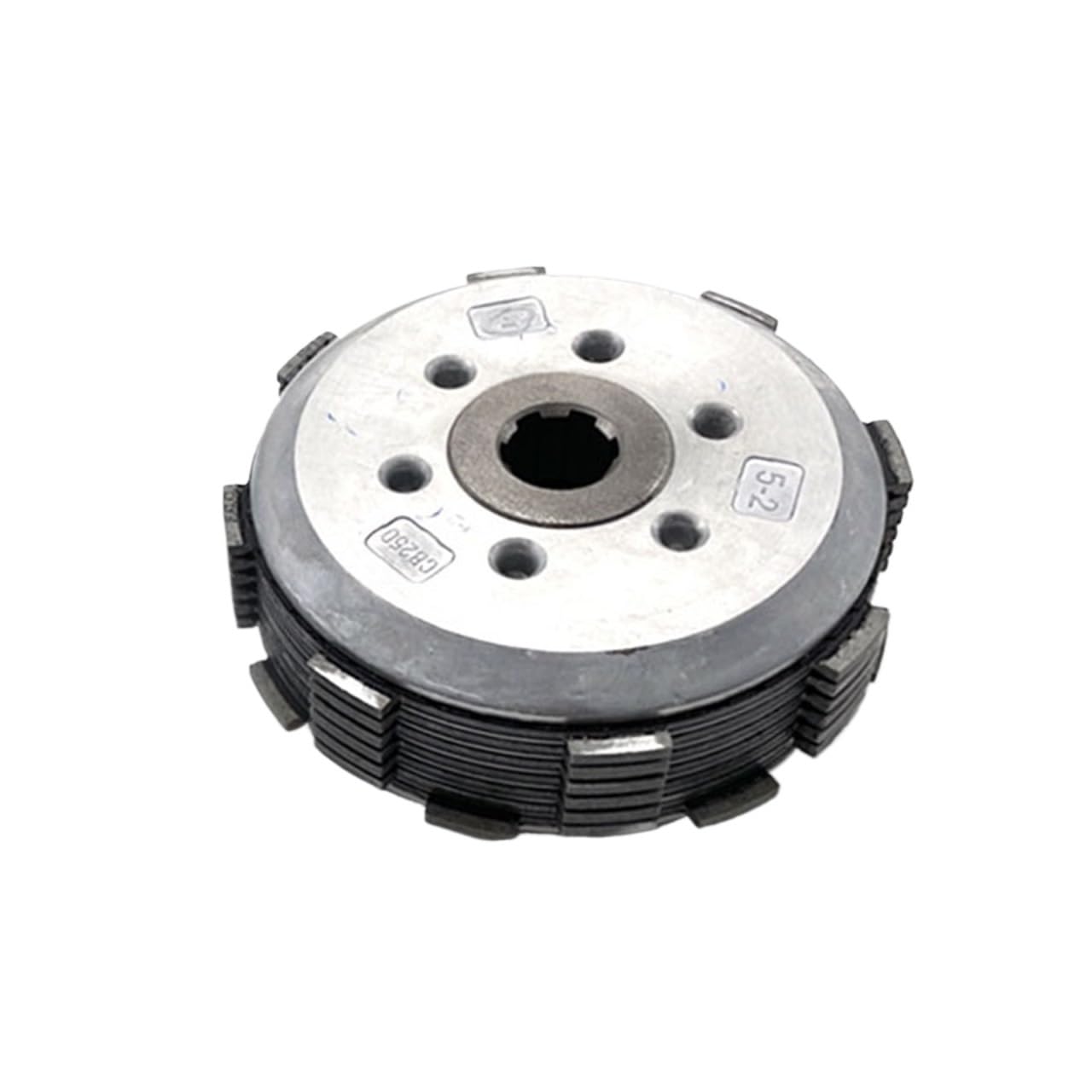 Fentty Clutch Center Hub Sealed Housing Fit For Loncin Motorcycle Clutch Friction Plates Steel Disc Center Hub Assembly Outer Basket Ybs300 Yb300h 4T Clutch Gear Box Kit(Clutch Center Hub)