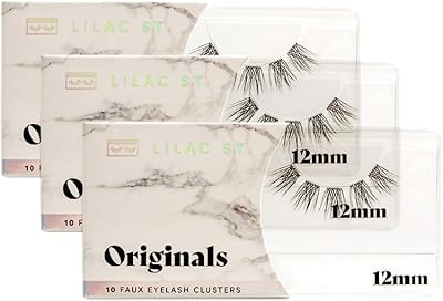 Lilac St - Original Lashes - Soft, Natural Look - Long-Lasting, Lightweight, Reusable - Vegan & Cruelty Free - Pack of 3-12 mm