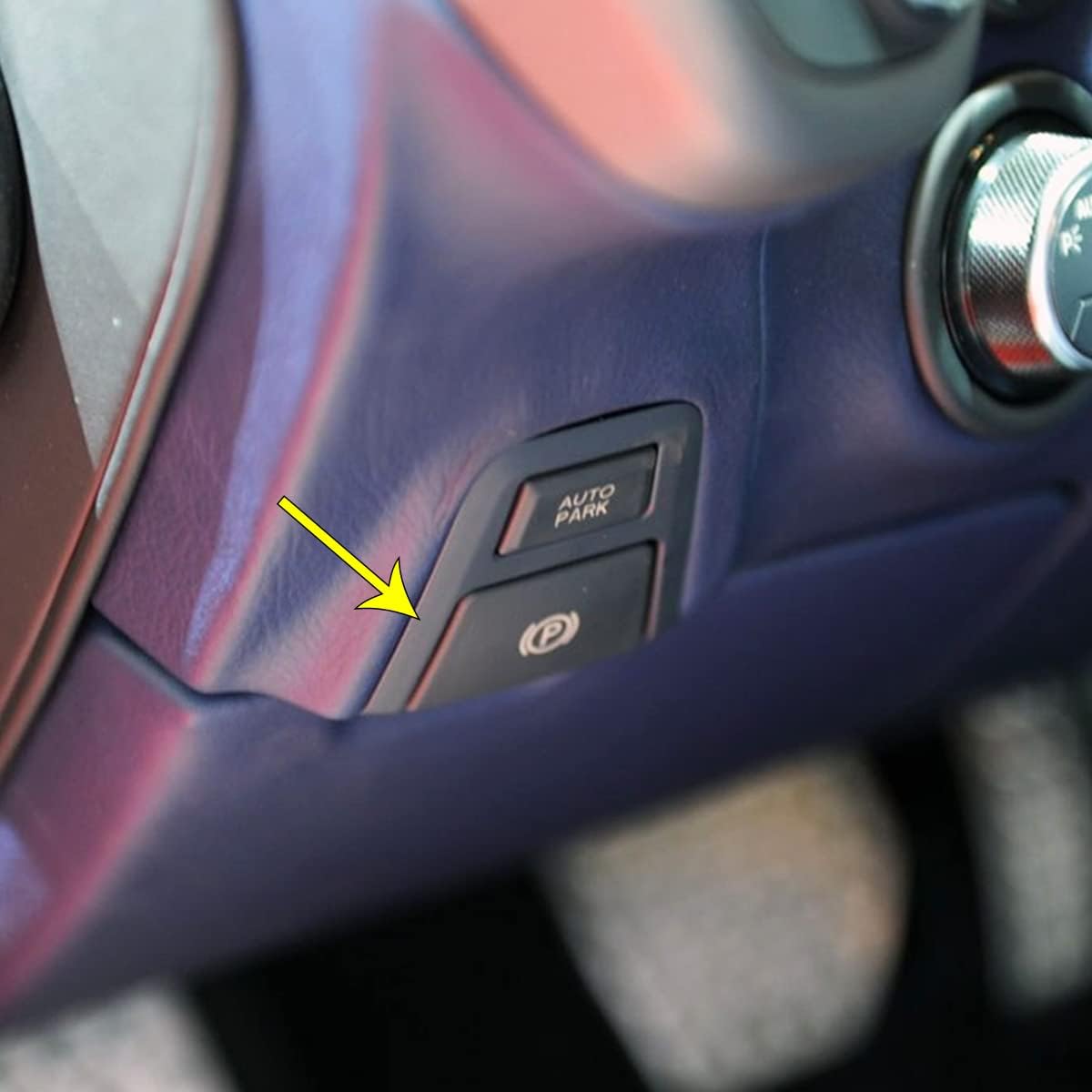 for 2013 Ferrari F12 Berlinetta Genuine Carbon Fiber Car Styling P Gear Switch Frame Panel Protector Car Interior Accessories