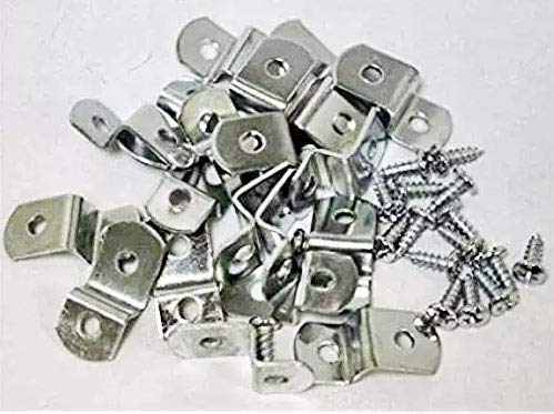 Extra Heavy Duty 1/4" Canvas Offset Clips with Screws 10 Pack