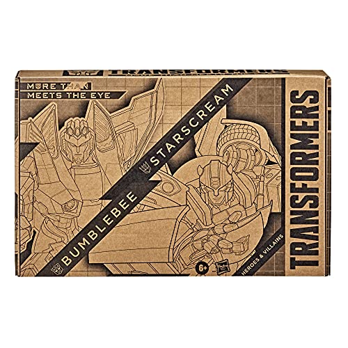 Transformers F5443FF1 Toys Heroes And Villains Bumblebee And Starscream 2-Pack Action Figures thumb #9