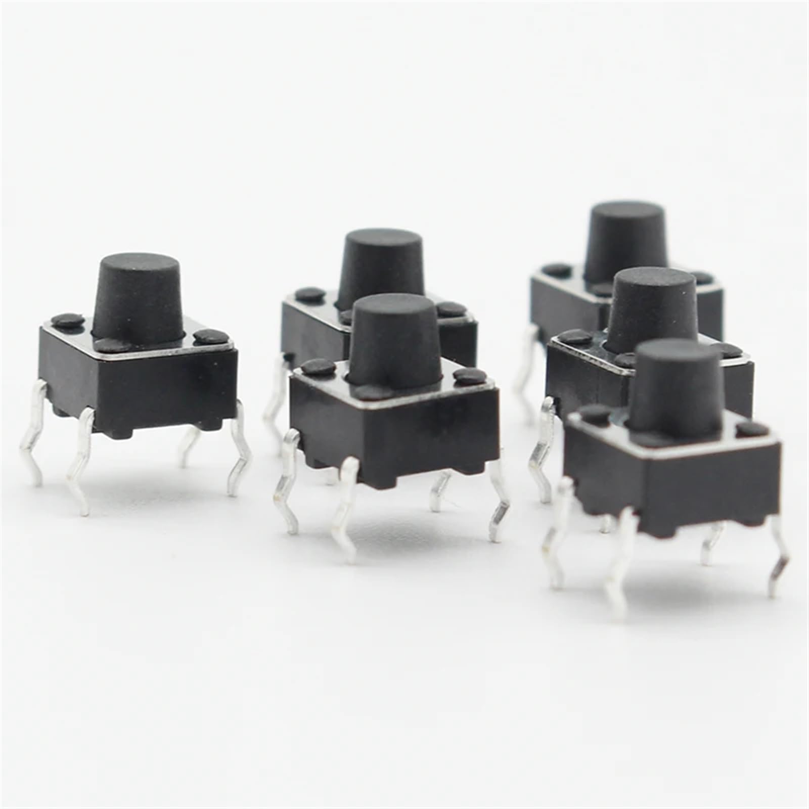 Interruptor táctil de 6x6x6,3 mm para reparar mandos y paneles con pulsadores DIP de 4 pines 5