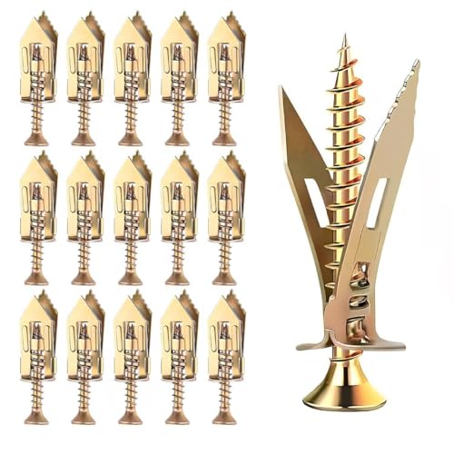 100pcs Self Drilling Drywall Anchors with Screws Kit, 50 Anchors