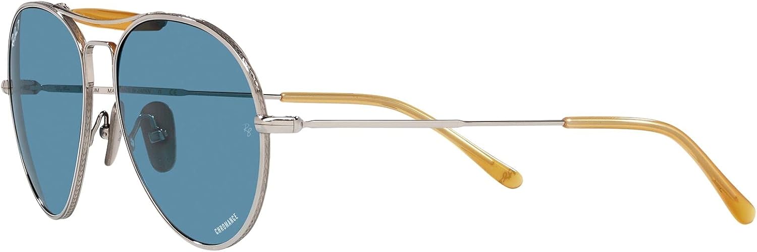 Ray-Ban Unisex Rb8063 Titanium Aviator Sunglasses