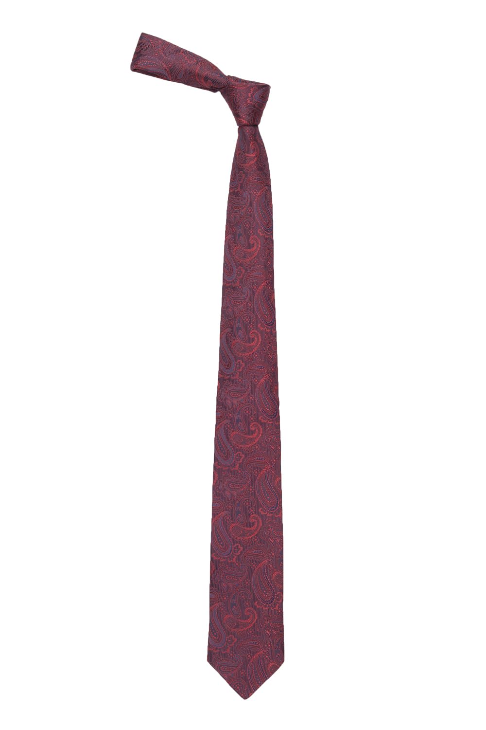 allen solly Men Maroon Embroidered Formal Tie-picture-44