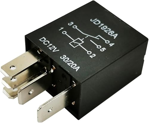 Relé automotriz JD1926A JD1927A 12V 4-pin 5-pin bomba de aceite luz niebla lámpara relé (tamaño  5 pines)