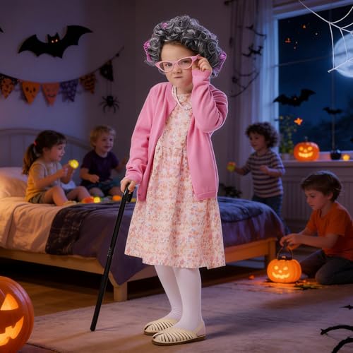 Disfraz de Abuela para Niñas Talla Mediana miniatura 7