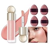 Liquid Blush for Cheeks, Soft Cream Makeup Blush, Pink Velvet Texture - Moisturizing Natural-Looking