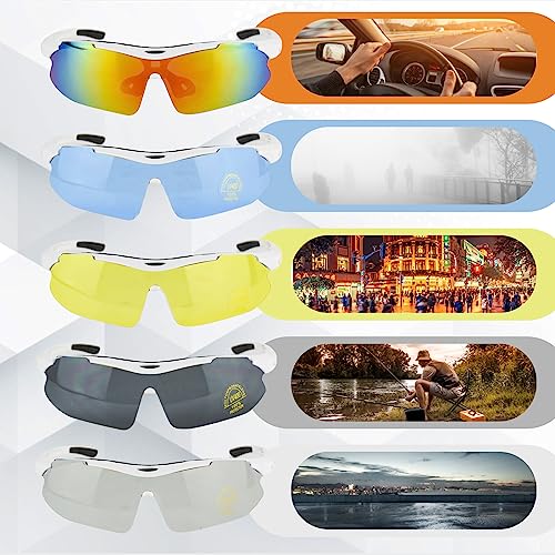 Zequech Polarized Cycling Glasses, 5 Different Scene Functions'S Interchangeable Lenses - Image 3